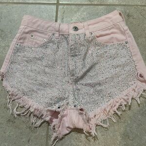 Rhinestone Jean shorts